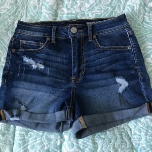 Aeropostale high rise midi shorts